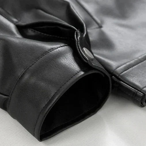 Men's Bomber Jacket with Spread Collar and Snap Cuffs – view 3