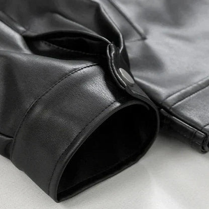 Men's Bomber Jacket with Spread Collar and Snap Cuffs – view 3