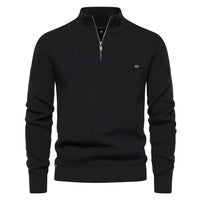 William | Men's Half-Zip Pullover Sweater for Transitional Weather