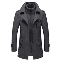 Logan | Men's Long Winter Coat for Fall