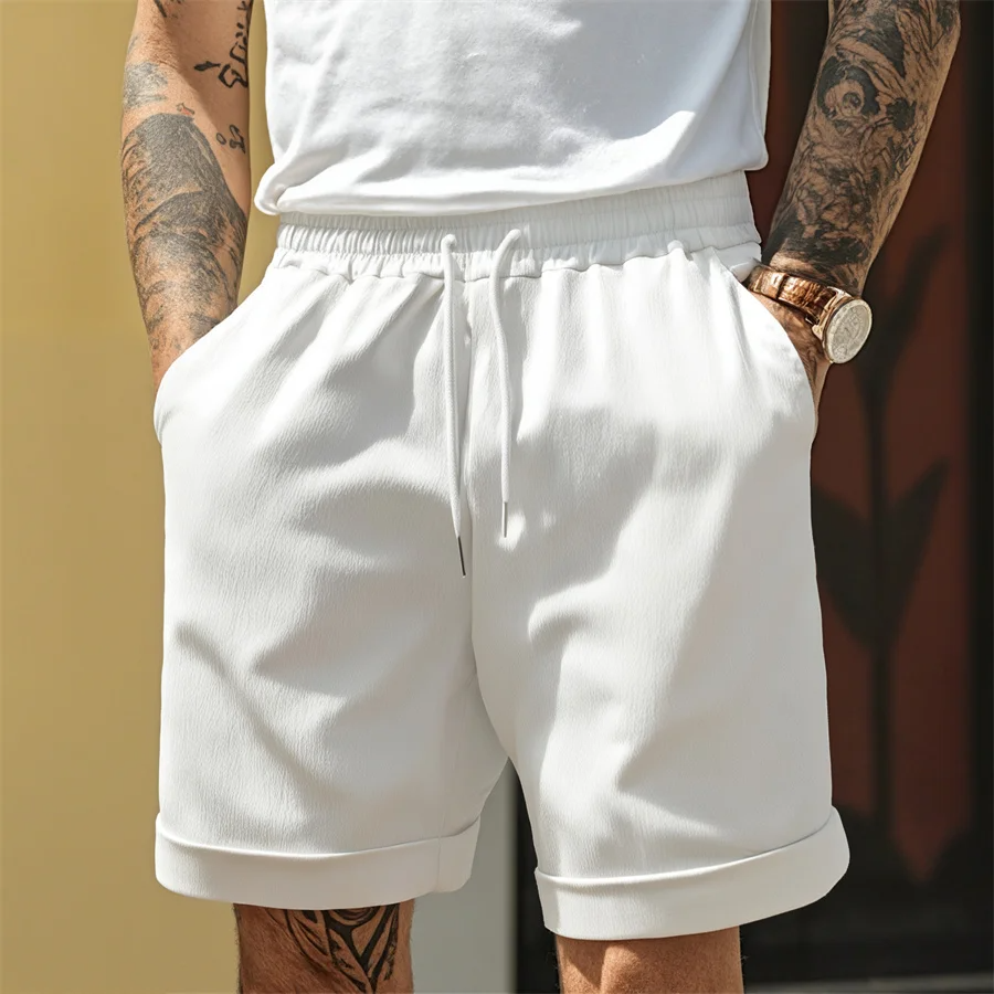 Men's Shorts Relaxed Fit Above-Knee Length 1