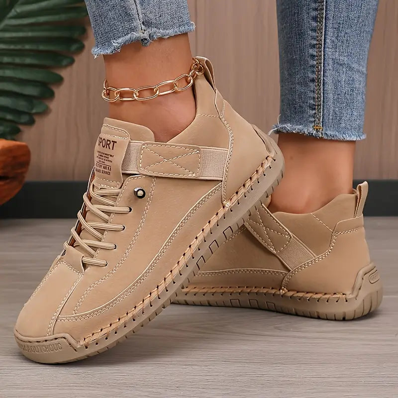 Women's wide toe box slip-on sneakers