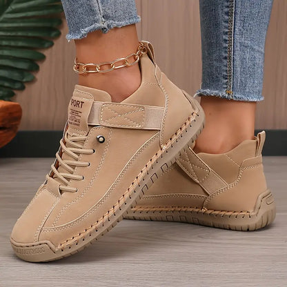 Women's wide toe box slip-on sneakers