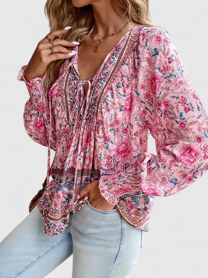 Mia | Floral Blouse Long Sleeve Relaxed Fit 1