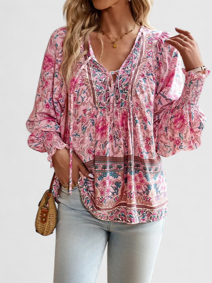 Mia | Floral Blouse Long Sleeve Relaxed Fit 3