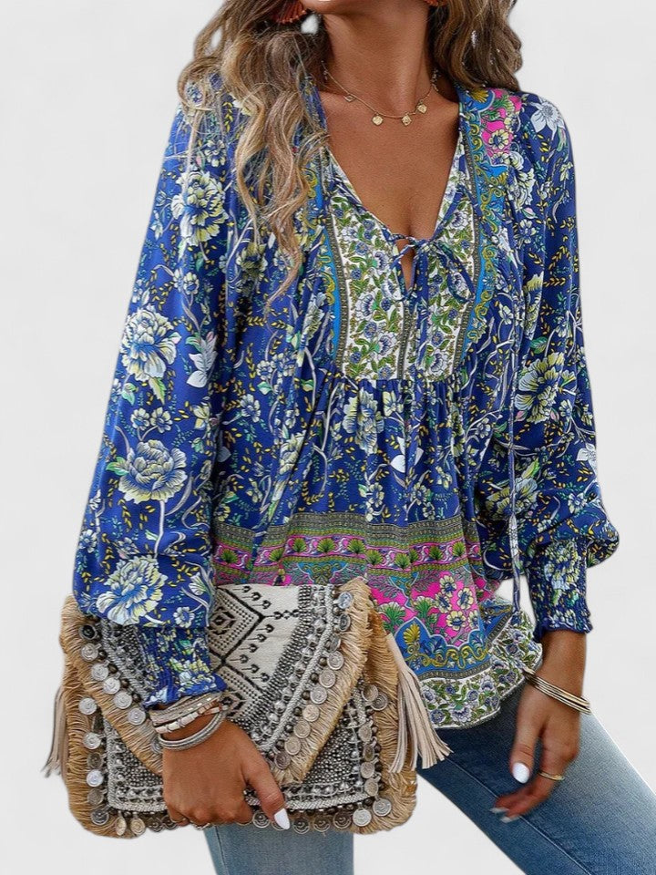 Mia | Floral Blouse Long Sleeve Relaxed Fit 5