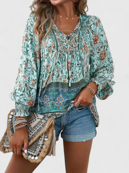 Mia | Floral Blouse Long Sleeve Relaxed Fit 6
