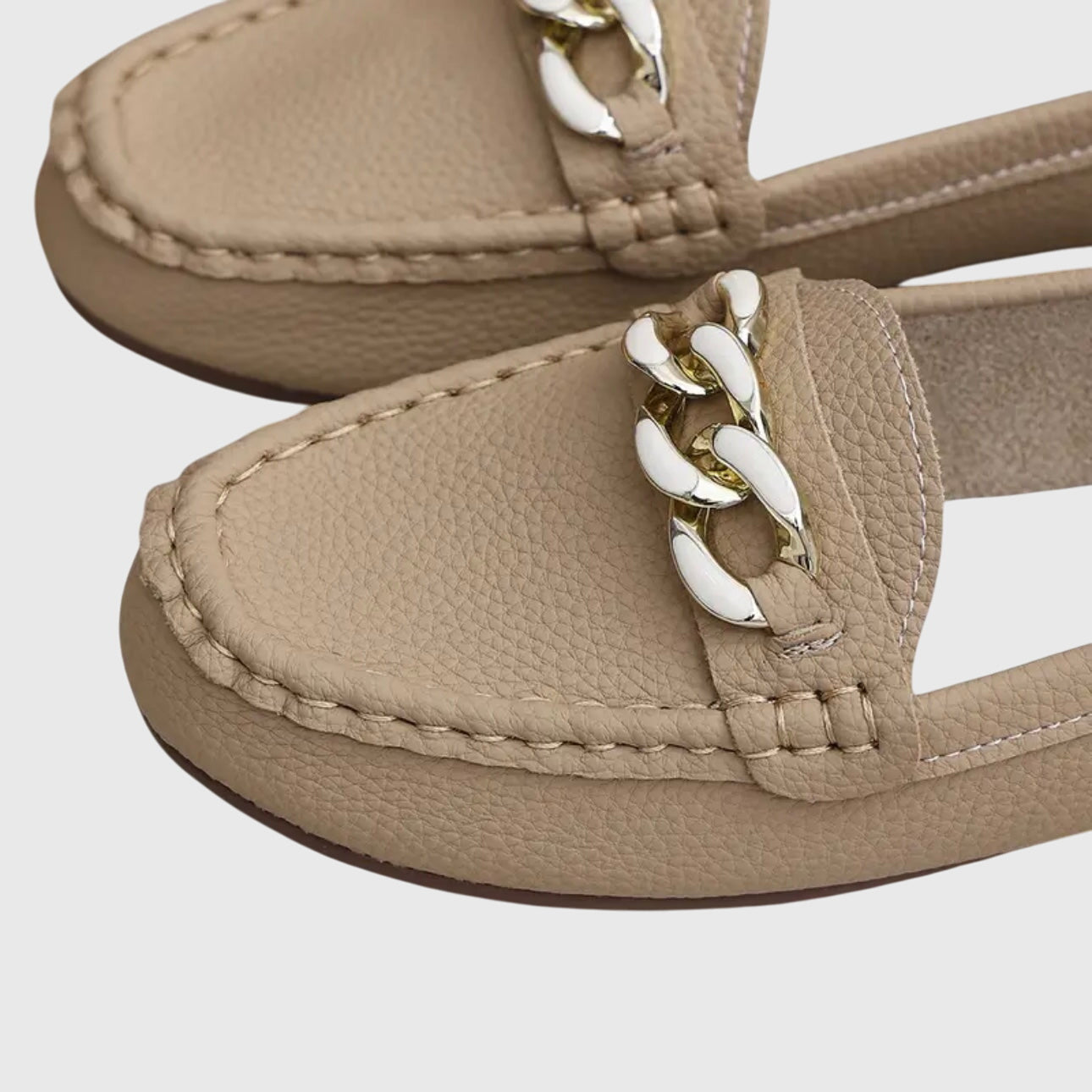 Mia | Loafers For Women Chic Gold Chain Detail 3
