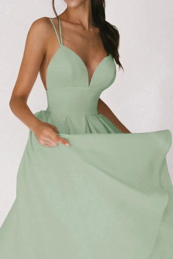 Mia | V Neck Dress Strappy Adjustable Floral 7