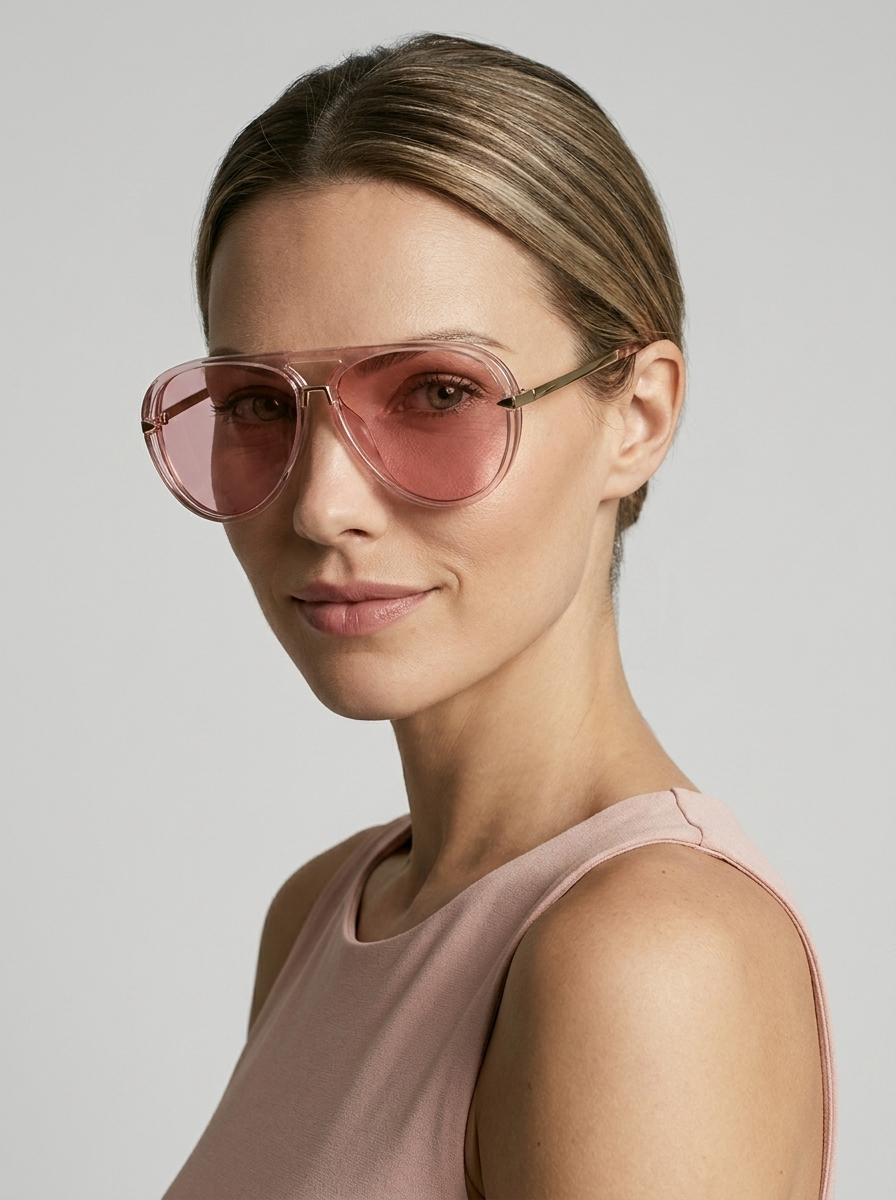green Aviator Sunglasses