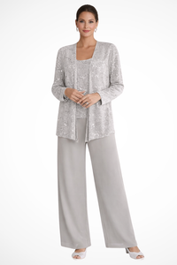 Miriam | Women's 3 Piece Wide Leg Wedding Guest Pant Suit