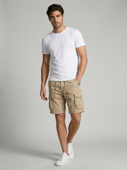 Men's khaki Cargo Shorts