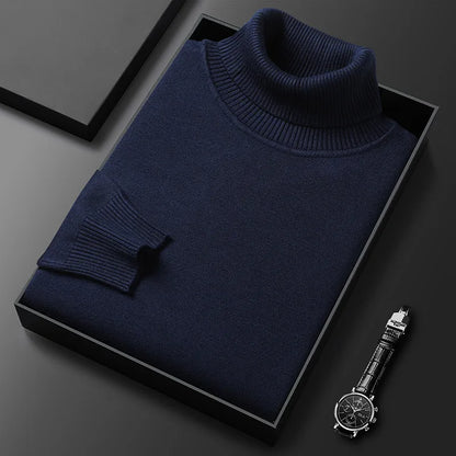 Silas cashmere turtleneck in black