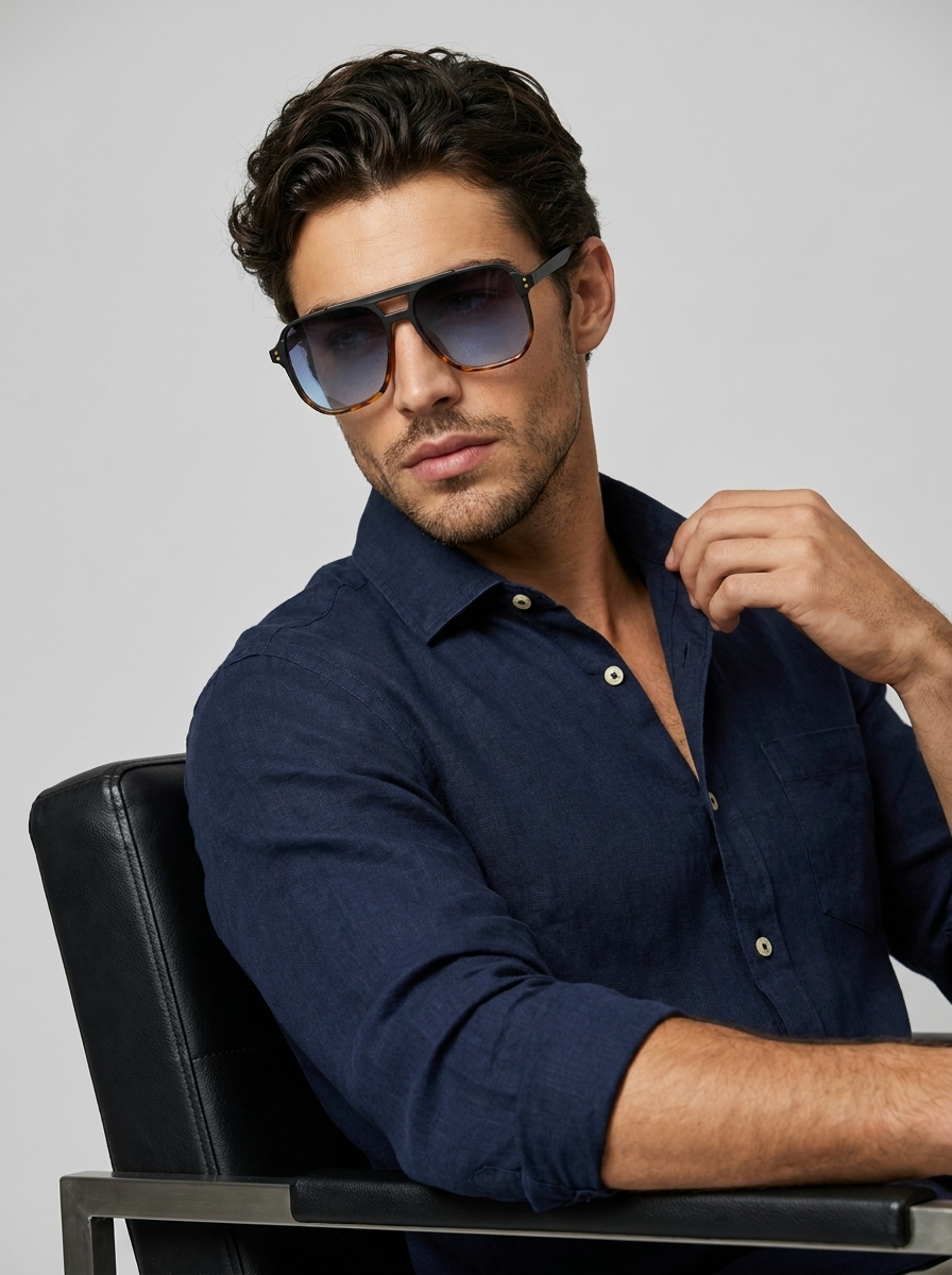 blue Square Sunglasses