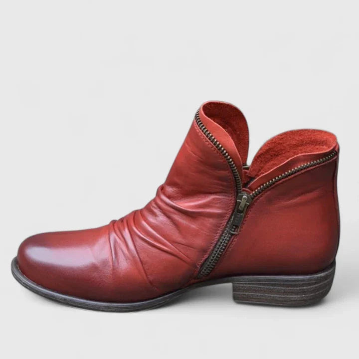 Women's cushioned comfort boots in black