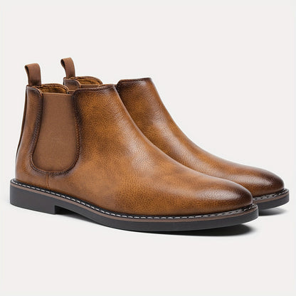 Sepia Men's Refined Slip-On Chelsea Boots