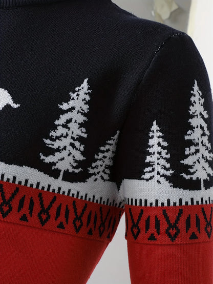Men's Christmas Sweater, Festive Holiday Knit Pullover