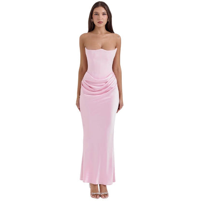 Nina | Evening Gown Strapless Satin Floor Length 10