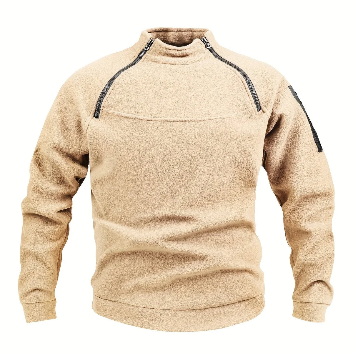 Men's Mock-Neck Pullover, Zip-Detail Winter Knit Top