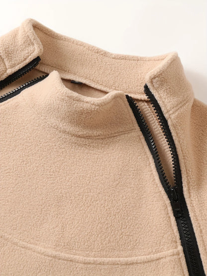 Men's Mock-Neck Pullover, Zip-Detail Winter Knit Top