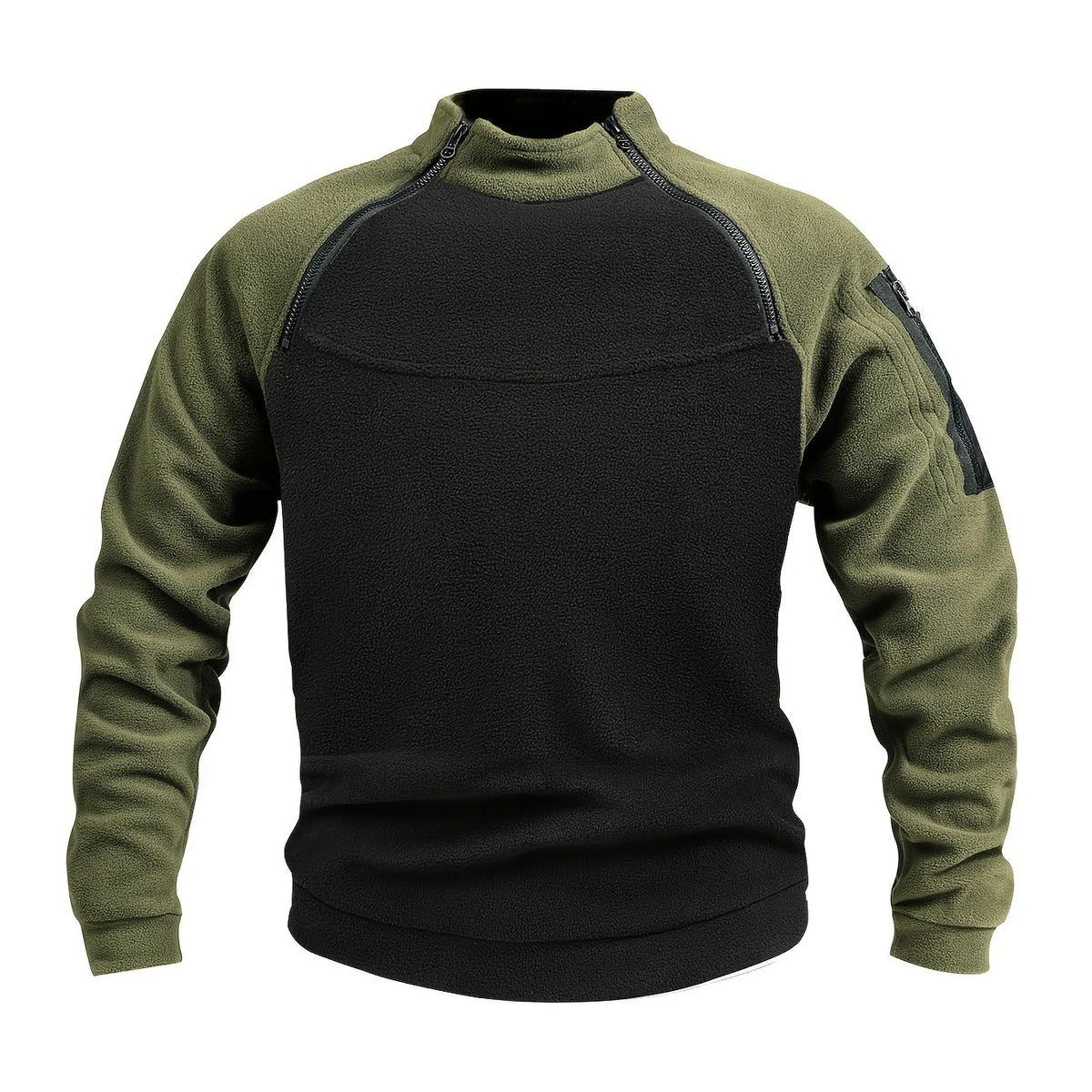 Men's Mock-Neck Pullover, Zip-Detail Winter Knit Top