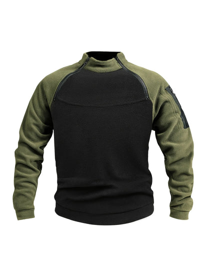 Men's Mock-Neck Pullover, Zip-Detail Winter Knit Top