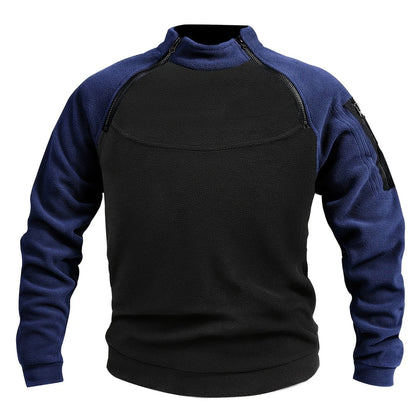Men's Mock-Neck Pullover, Zip-Detail Winter Knit Top