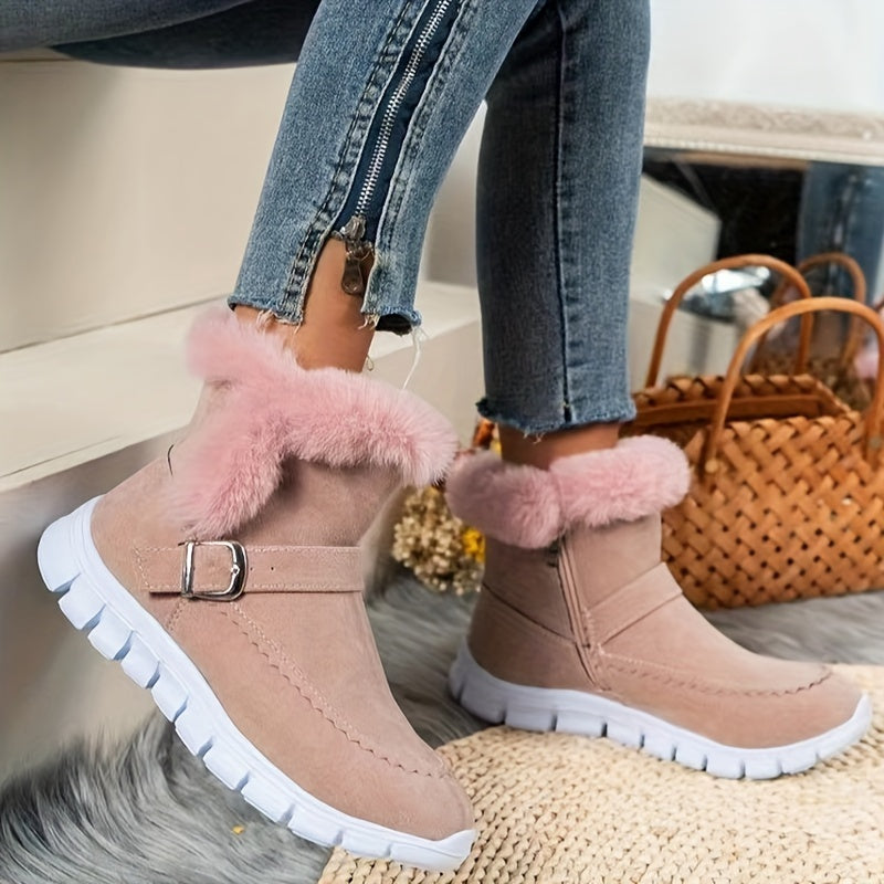 Cozy Plush-Trimmed Winter Boots – view 2