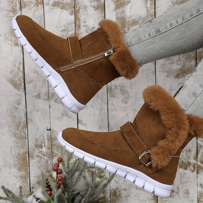 Cozy Plush-Trimmed Winter Boots – view 3