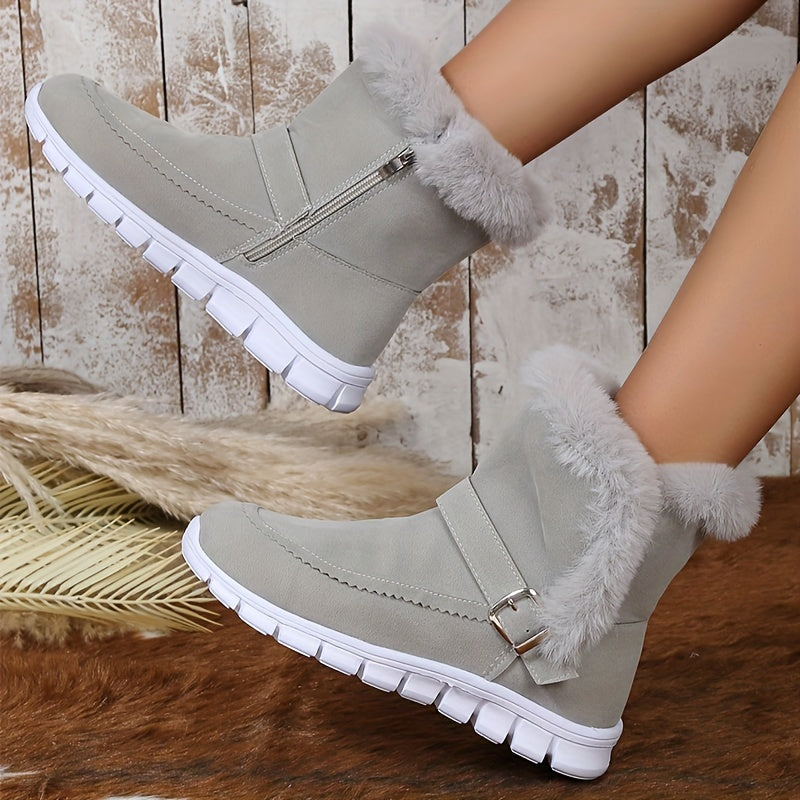 Cozy Plush-Trimmed Winter Boots – view 4