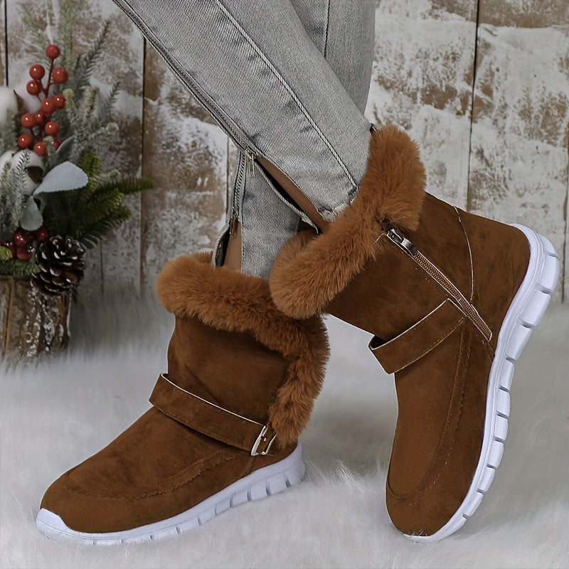 Cozy Plush-Trimmed Winter Boots – view 5