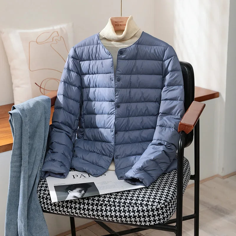 Women's khaki lightweight quilted jacket
