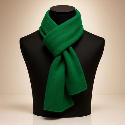 Emerald green cashmere scarf