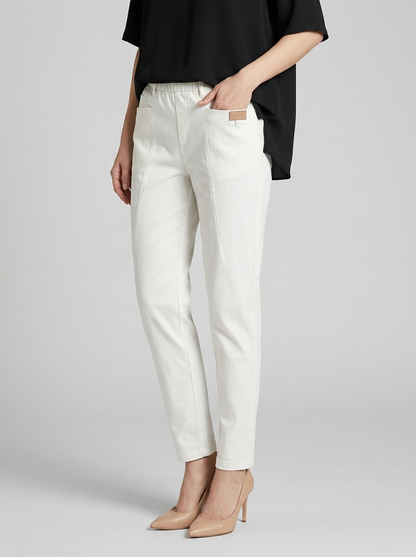 Women's khaki Cotton Pants for Everyday Wear