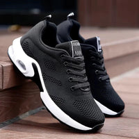 Mira | Women's Breathable Mesh Knit Lace-Up Cushioned Athletic Shoes