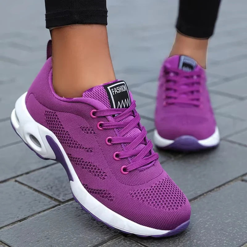 Women's breathable mesh athletic shoes