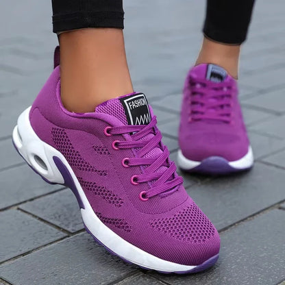 Women's breathable mesh athletic shoes
