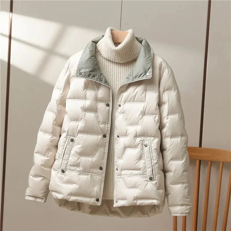 Alexandra down puffer jacket, front view