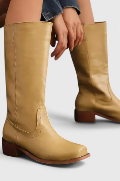 Classic Knee-High Heeled Boots
