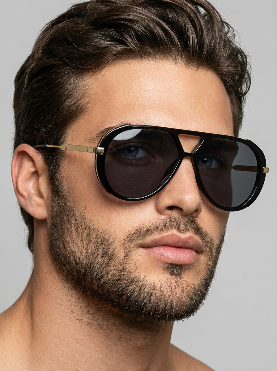 blue Aviator Sunglasses