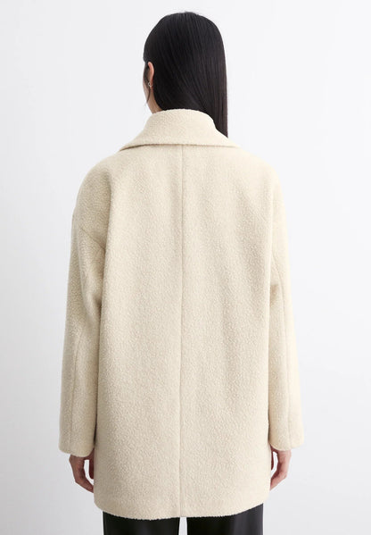Double-Breasted Notch-Lapel Tailored Overcoat with Set-In Pockets – view 3