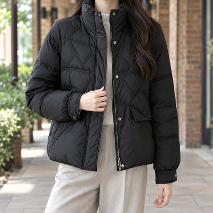 Faith padded quilted jacket, front view