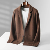 Nolan | Men's Tailored Knit Cardigan with Button Front and Pockets