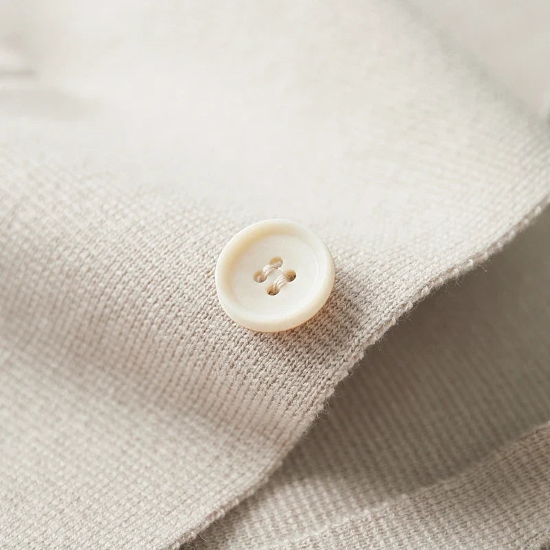 Men's knit cardigan with button front and pockets
