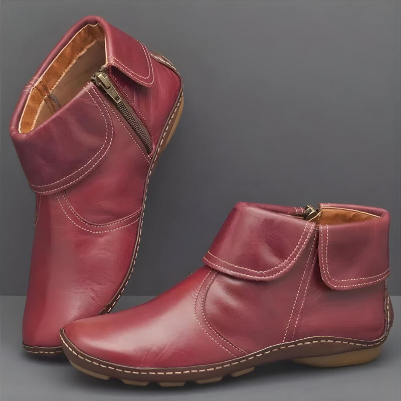 Red Waterproof Cushioned Everyday Boots