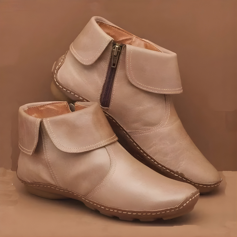Beige Waterproof Cushioned Everyday Boots