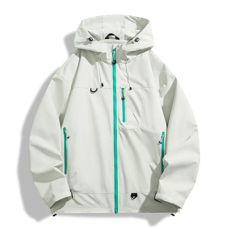 Brianna rain jacket in sky blue