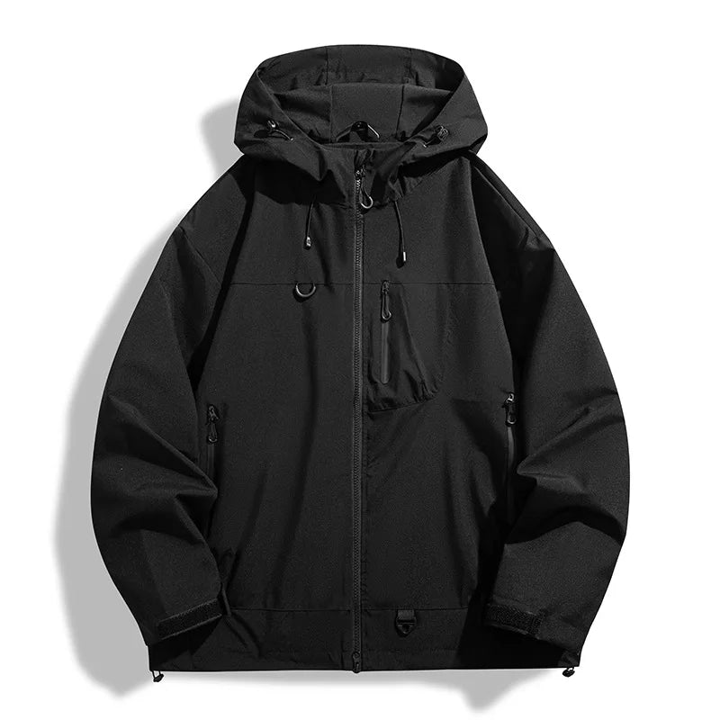 Brianna rain jacket in orange