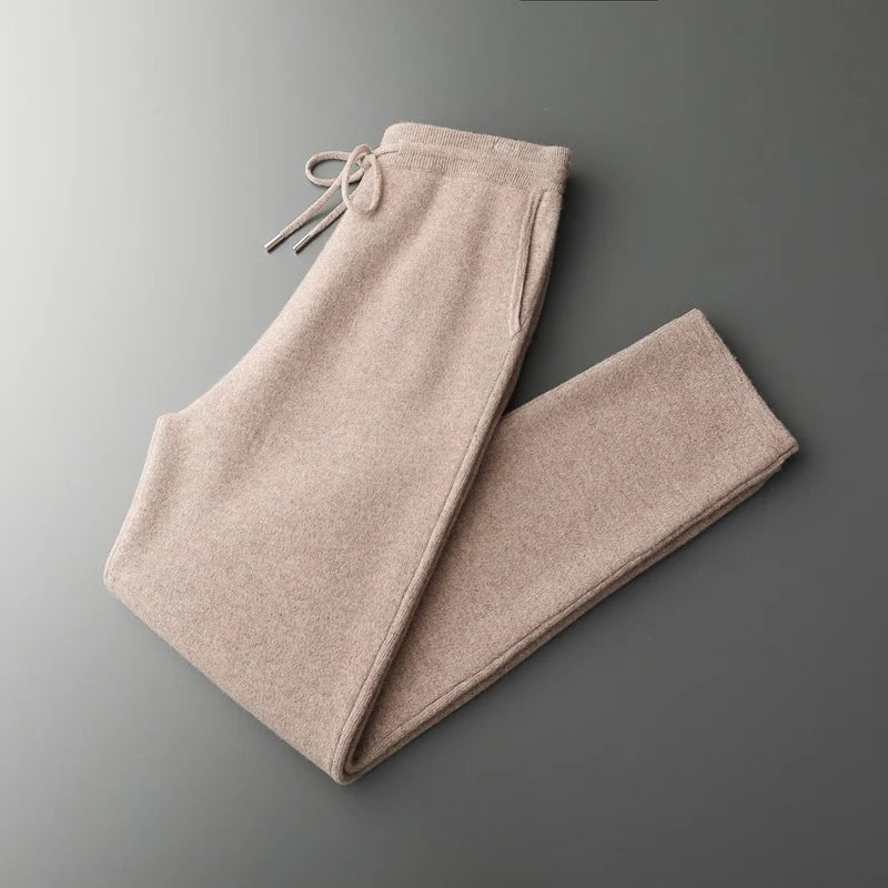 Men's cashmere zip tracksuit set
