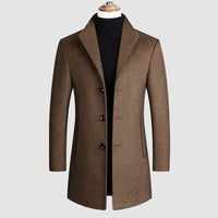 Levi | Men's Wool Blend Overcoat with Soft Durable Finish for Fall Layering